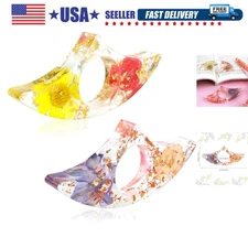 2 Pieces Book Page Holder, Dried Flower PET Book Holders for Reading Thumb Ri...