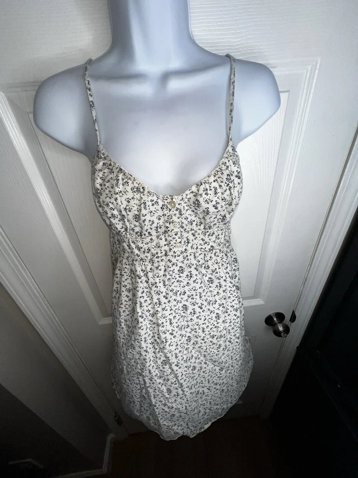 Vestido floral azul Arianna talla única Brandy Melville para mujer OS hecho en Italia Foto 2 de 4