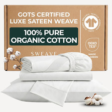 GOTS Certified Organic Cotton Full Sheets - Luxurious 415 Thread Count