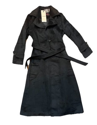 Women s Adjustable Wool Black Coat Piao Yi Li Ran Small