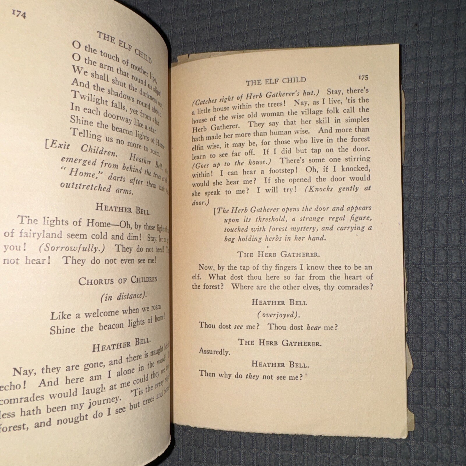 Samuel French The Elf Child by Constance D’Arcy Mackay 1909 Henry Holt Vintage