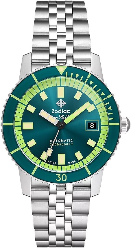 NEW ZODIAC SUPER SEA WOLF COMPRESSION DIVER 40MM AUTOMATIC STP 1