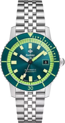 ウニョク NEW ZODIAC SUPER SEA WOLF COMPRESSION DIVER 40MM AUTOMATIC STP 1