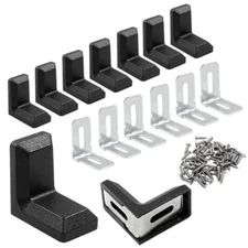 Pcs 1" Plastic Right Angle Bracket L Brackets, Metal 90 Degree Corner 20 Black