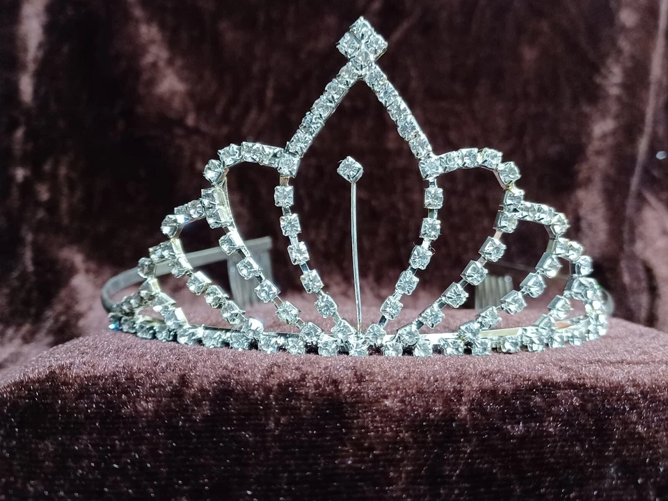 22 Pc W/6 Styles Wholesale Lots Bridal Crystal Flower Girls Princess Tiara Crown - Image 3 of 4