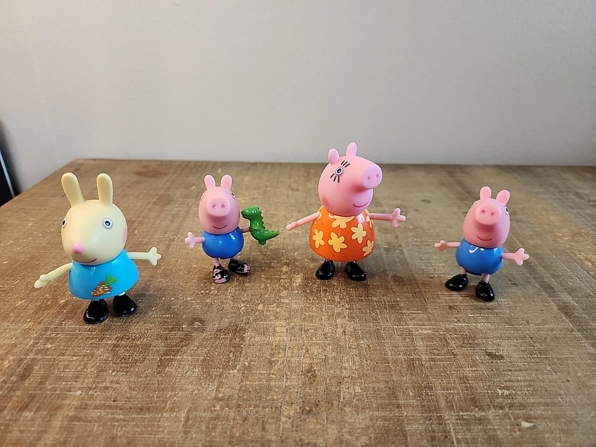 Peppa Pig Figures Lot of 4 Mama George Richard Rabbit