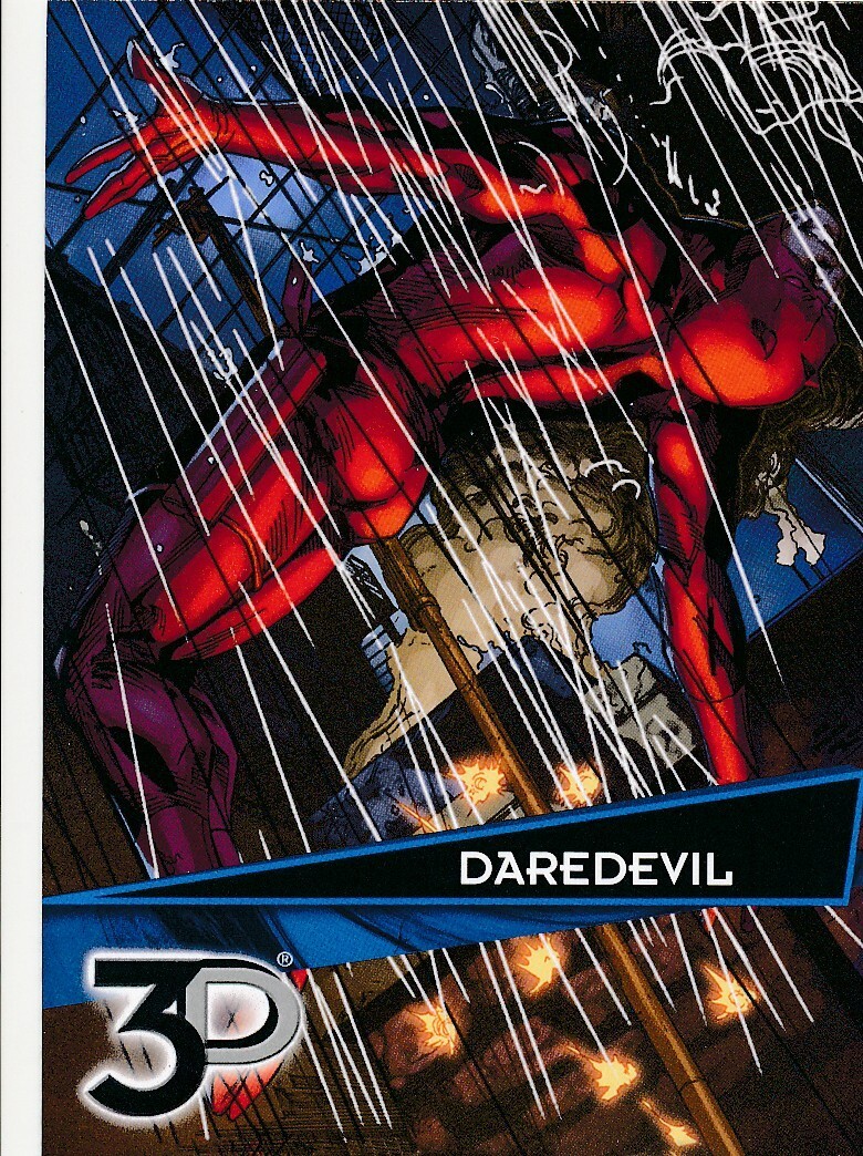 #45 DAREDEVIL 2015 Upper Deck Marvel 3D BASE card NOT Lenticular