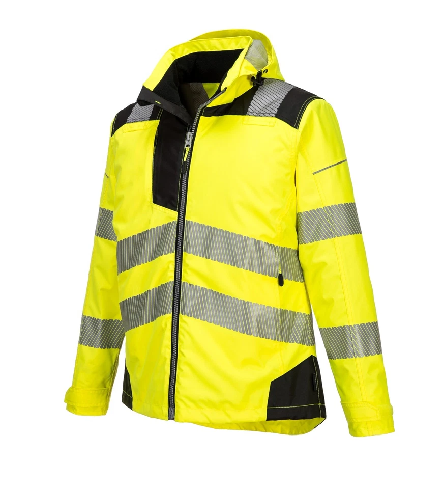 Portwest PW382 Women's Hi-Vis Winter Safety Jacket Waterproof Taped Seams - Image 2 of 2