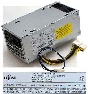SERVER POWER SUPPLY FUJITSU PRIMERGY TX1320 M1 M3 S26113-E564-V71