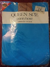 exciting  vintage super value queen size nude pantyhose 3x-4x