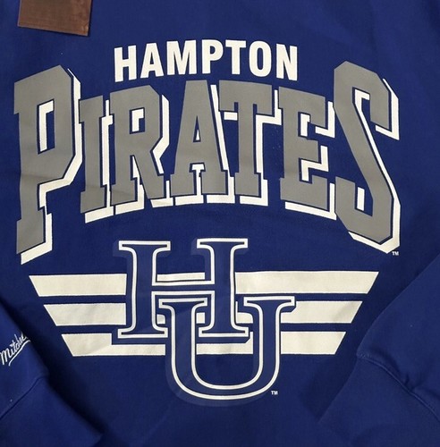 Mitchell & Ness Hampton University Mens Sweatshirt NCAA Hampton Pirates Small - Picture 4 of 6