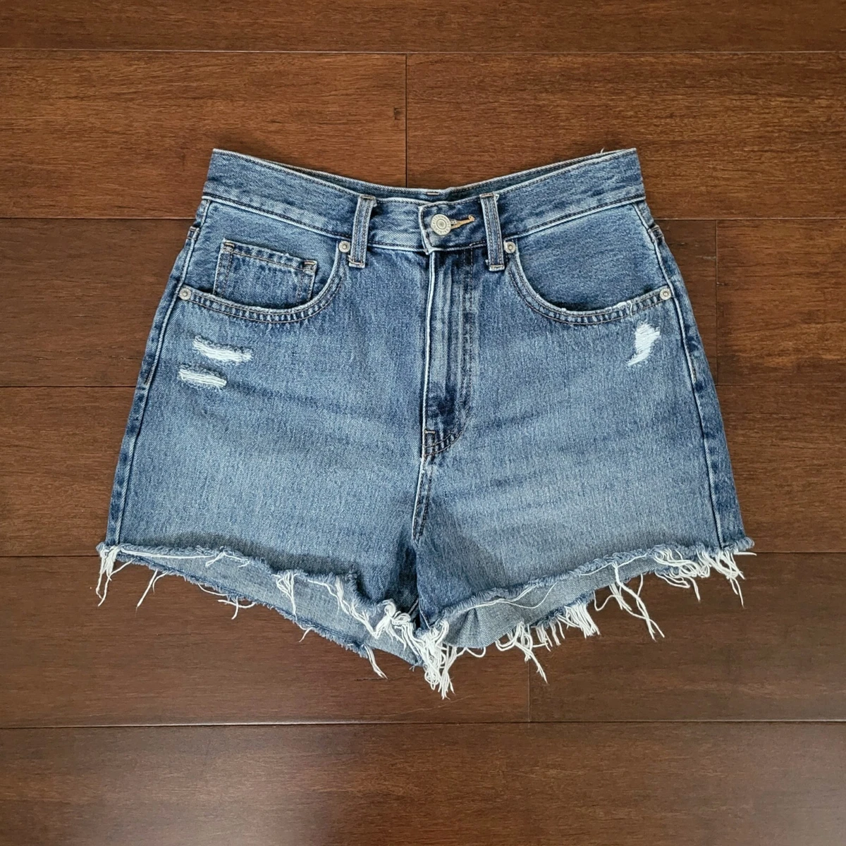 Uniqlo denim deals shorts