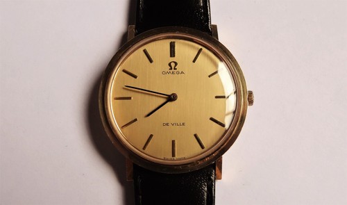 OMEGA DE VILLE 18k Orologio D'ORO SLIM PIATTO VINTAGE handwinder RIF: 111  3967 | eBay
