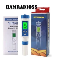 5-In-1 Bluetooth Water Quality Meter Tester BLE-9909 to Measure PH/TDS/EC/SALT
