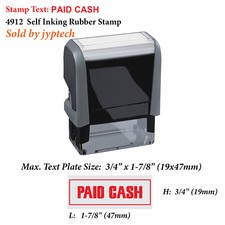 Paid Cash - Trodat 4912 Self Inking Rubber Stamp
