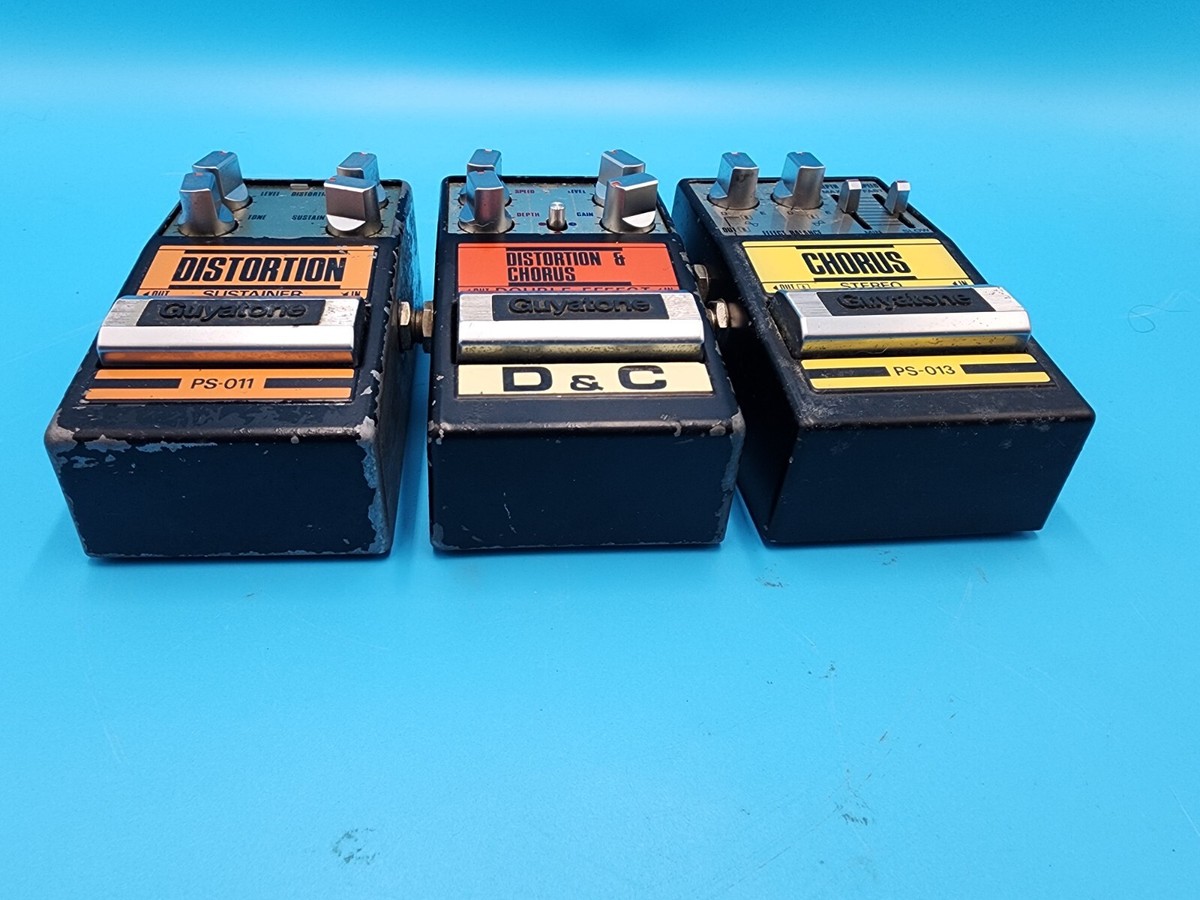 Rare Guyatone Guitar Effect Pedal Bundle PS 011 013 017 Lot Japan