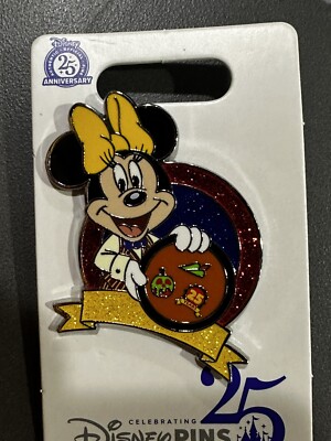 Disney Celebrating 25 Years Pin Minnie Mouse 25th Anniversary Pin
