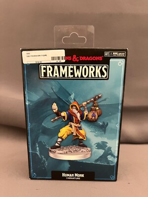 Dungeons & Dragons Frameworks Human Monk Male Miniature Wizkids