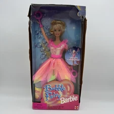 Bubble Fairy Barbie Doll 12" 1998 Mattel 22087 She Spins Lots Of Bubbles