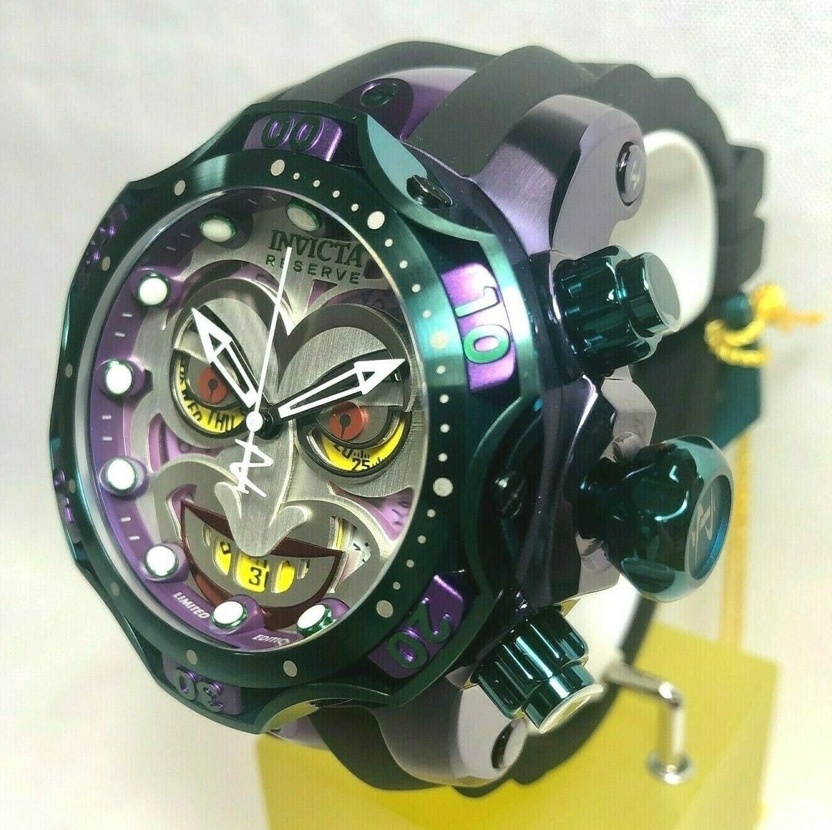 Invicta 34942 DC Comics Joker *LE/4K* Men's 52mm Venom Joker Strap