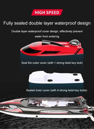 High Speed Remote Control Racing Ship Water Boat Children Model 2.4Ghz 25km/hour - Picture 13 of 23