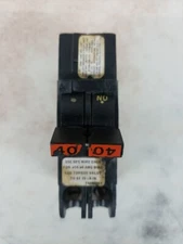 NC240 Federal Pacific 40 Amp Circuit Breaker BLURRY# RED HANDLE