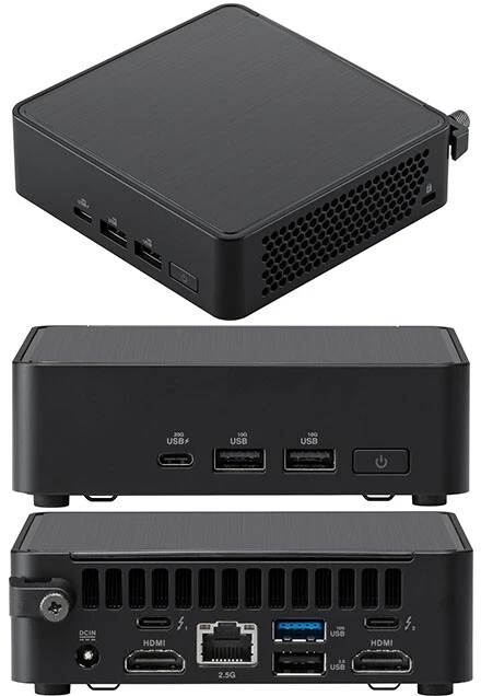 ASUS NUC14RVKu7 (Intel Core Ultra 7, 22 Threats, bis zu 4,8GHz, 2x HDMI, 2x Thu