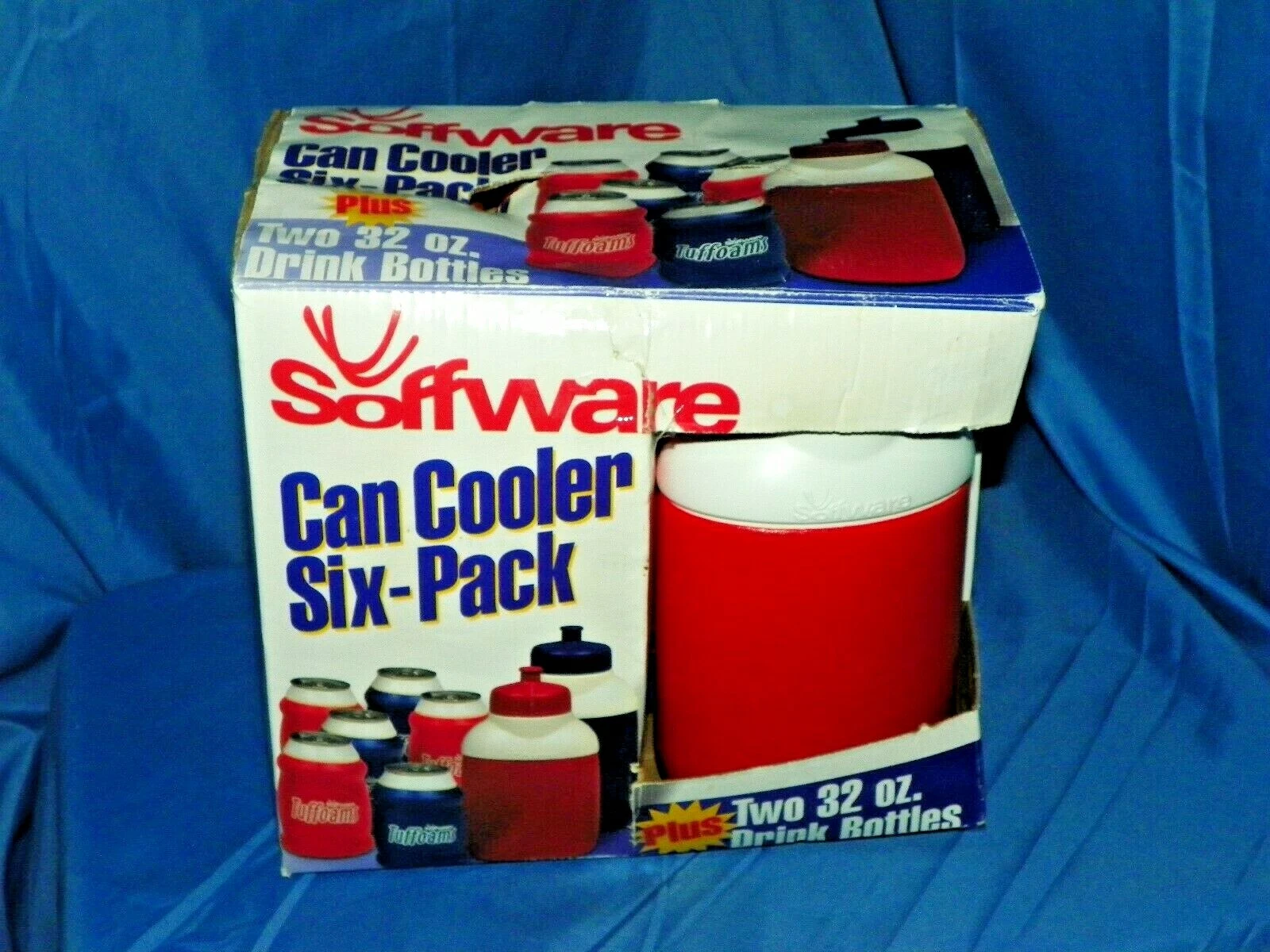 SOFFWARE CAN COOLER SIX-PACK PLUS TWO 32OZ DRINK BOTTLES NEW IN BOX-- RARE!!