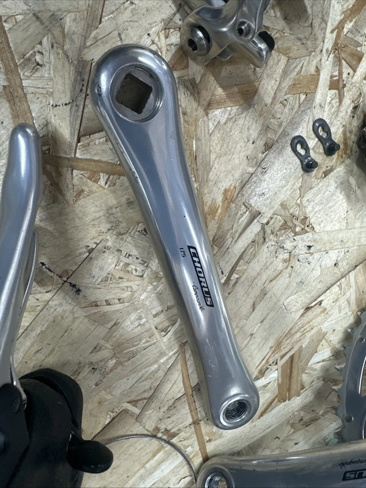 Campagnolo Chorus 10 Carbon 2x10 groupset build kit 175mm Crankset 53/39 Silver - Image 3 of 4