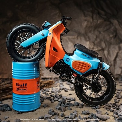 trickyMan12 1/6 [SUPER CUB] scrambler motorcycle (K-SPEED edition