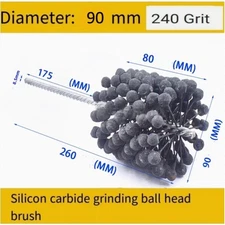 Engine Cylinder Hone Bore Brush Ball 240 Grit 3.18"-3.5"/ 83mm-89mm---New ☾