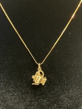14k Yellow Gold Genie Lamp Pedant / Charm. Jewelry Vintage (chain not Included)