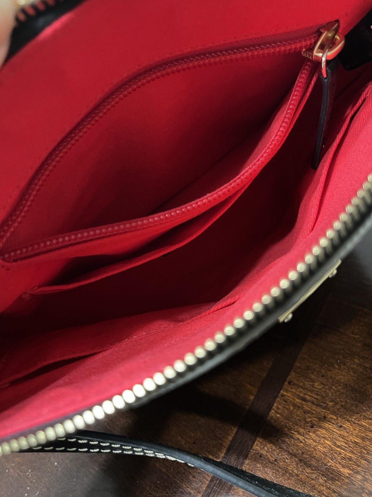 Dooney & Bourke Gray Ostrich Ruby Crossbody Purse - image 4