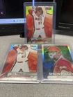 2025 Bowman Best- Mike Trout 3 Card Lot. Yellow Ref. /75, Showpieces, & /299