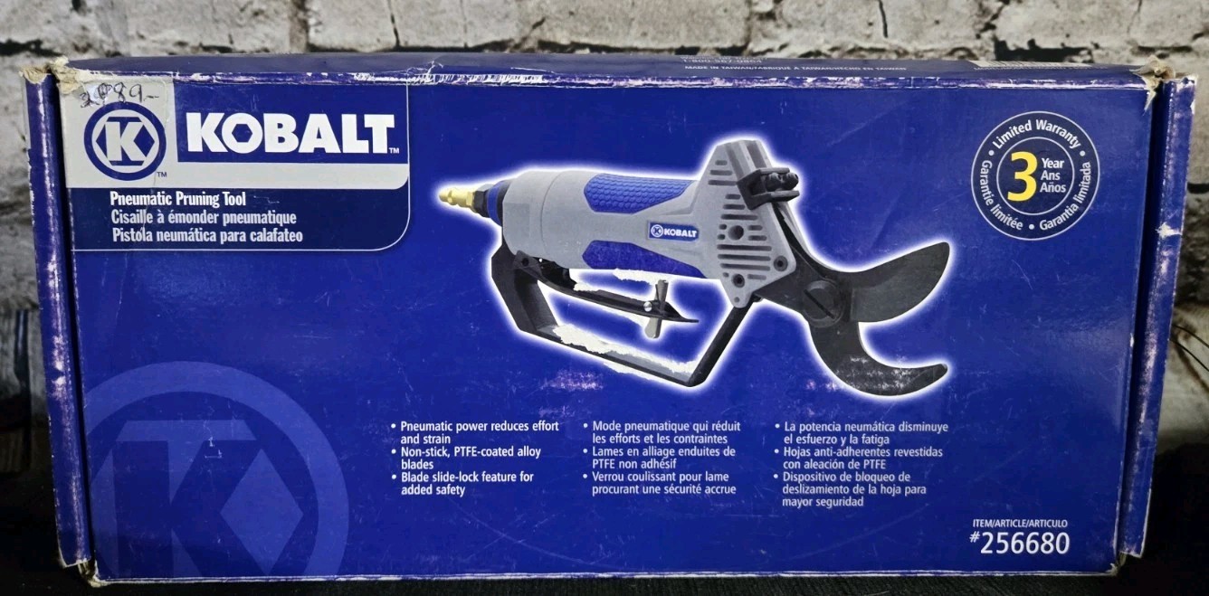 Kobalt Pneumatic Pruning Tool NIB #256680