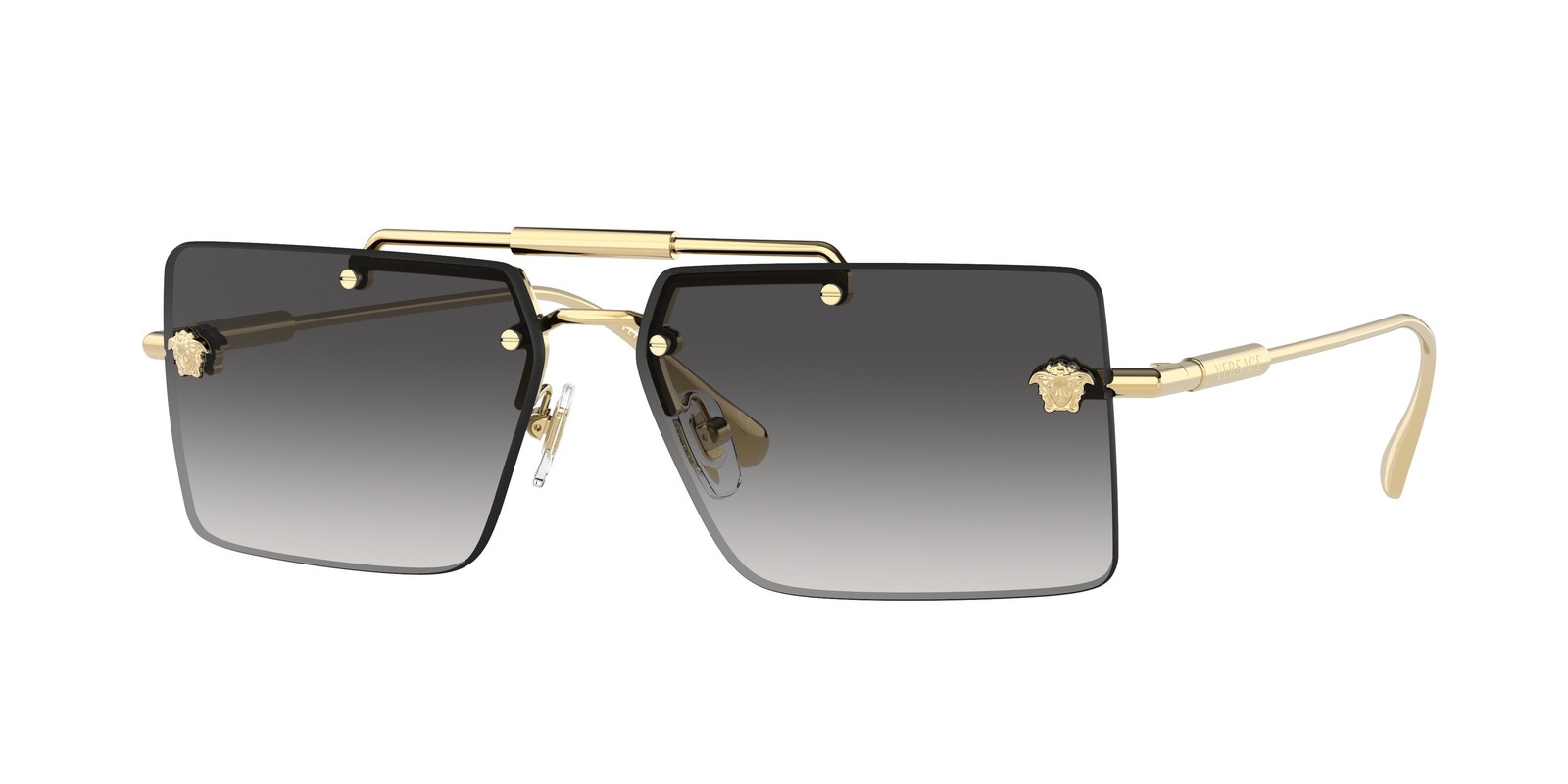 Versace VE 2245 gold grey gradient 10028G Sunglasses