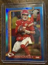 2025 Topps Chrome Blue Refractor /150 Football Patrick Mahomes  Chiefs