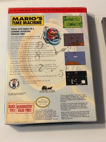 Mario's Time Machine Nintendo Authentic w/ Box NES See Pics!