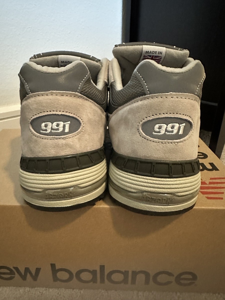 Buy Size 13 - New Balance Men's 991 Made in England Grey White