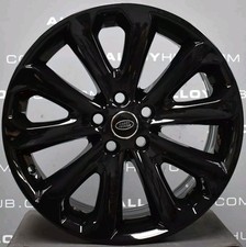 GENUINE RANGE ROVER L322 5002 20" INCH GLOSS BLACK BLACK ALLOY WHEELS SET X4