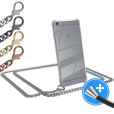 EAZY CASE für Apple iPhone 6 / 6s Hülle mit Band Handykette transparent Cover