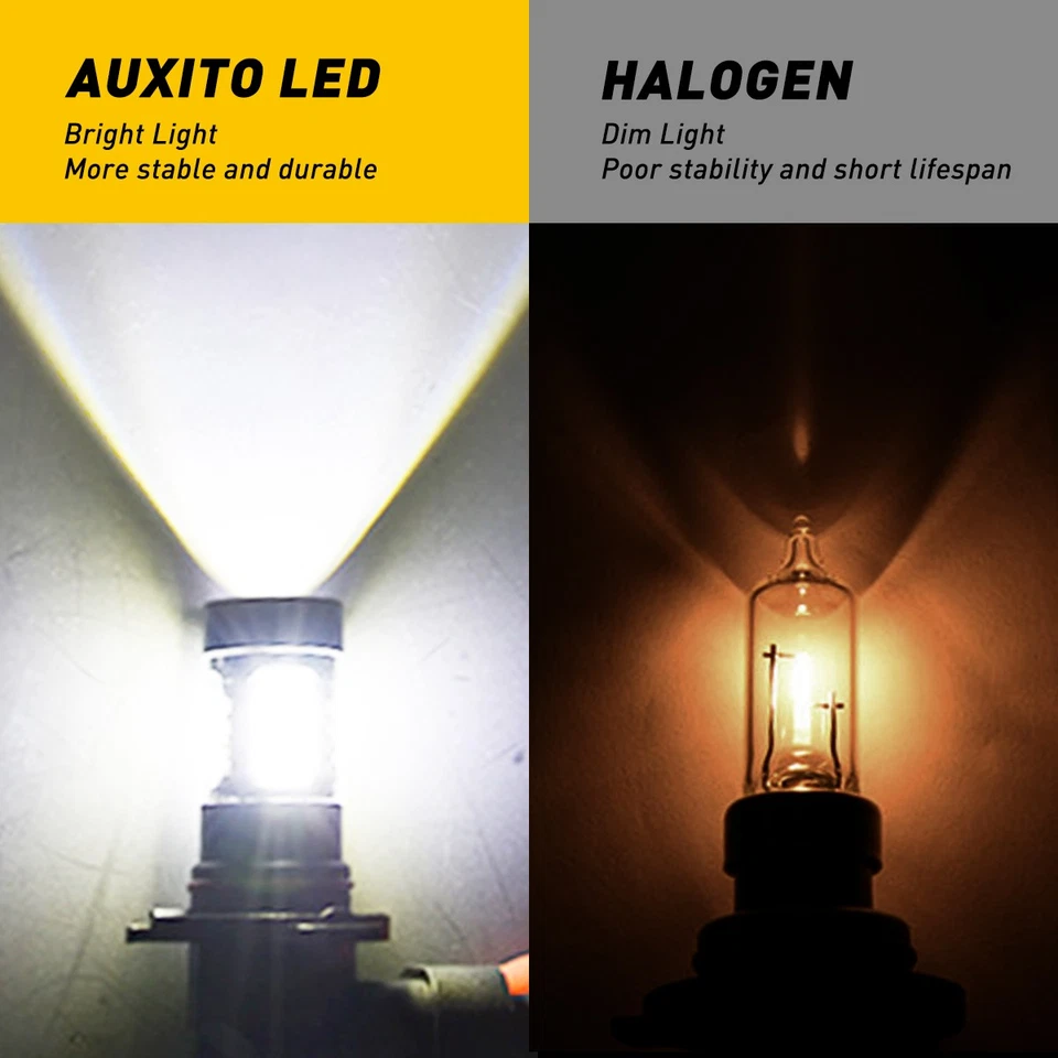 LED Fog Light Bulb H10 9145 9140 White for Ford F150 F250 F350 2005-2021 2/10x - Image 2 of 4