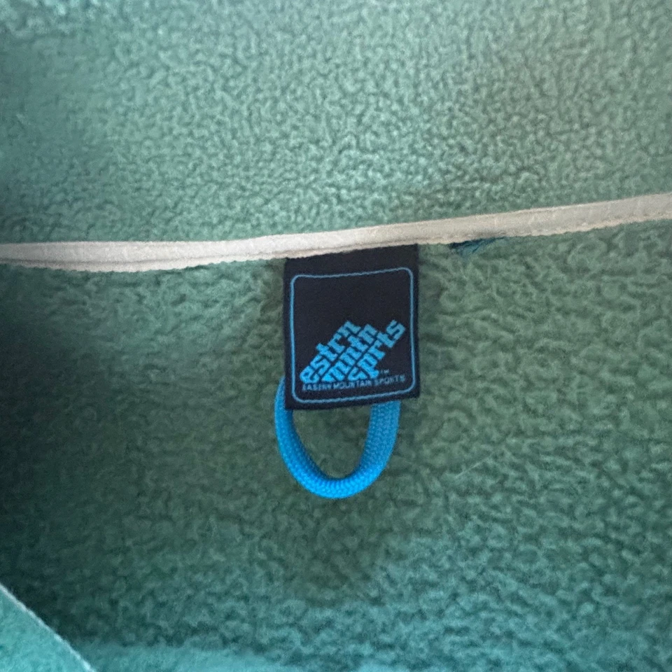 Chaleco polar vintage EMS para mujer L verde cremallera completa 4 bolsillos exterior senderismo Foto 3 de 4