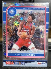 2024-25 Panini NBA HOOPS Tyrese Maxey #84 Premium Winter Prizm