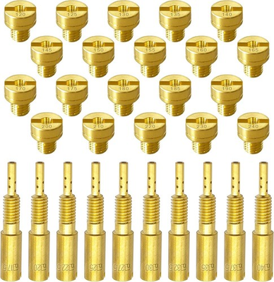 #ad YGQ 30 Pcs Carburetor Main Jet and Pilot Slow Jet Kit for Mikuni Large Round $25.99