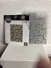 Tim Holtz Sizzix 3D Texture Fades Embossing Folder LACE A5