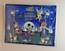 Disneyland Paris 2008 Happy Halloween Pin Badge Set. Unopened. 4 Badges DLP