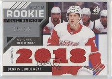 2018-19 Upper Deck SP Game Used Rookie Relic Blends 81/125 Dennis Cholowski 1vd