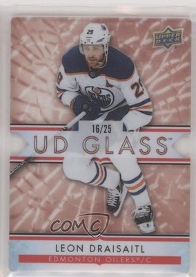 2021-22 Upper Deck Ovation UD Glass Stars Red 16/25 Leon Draisaitl #GS-13 0c3