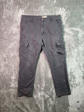 Wrangler Pants Cargo Workwear Regular Taper Gray Size Men s Pants 36x29